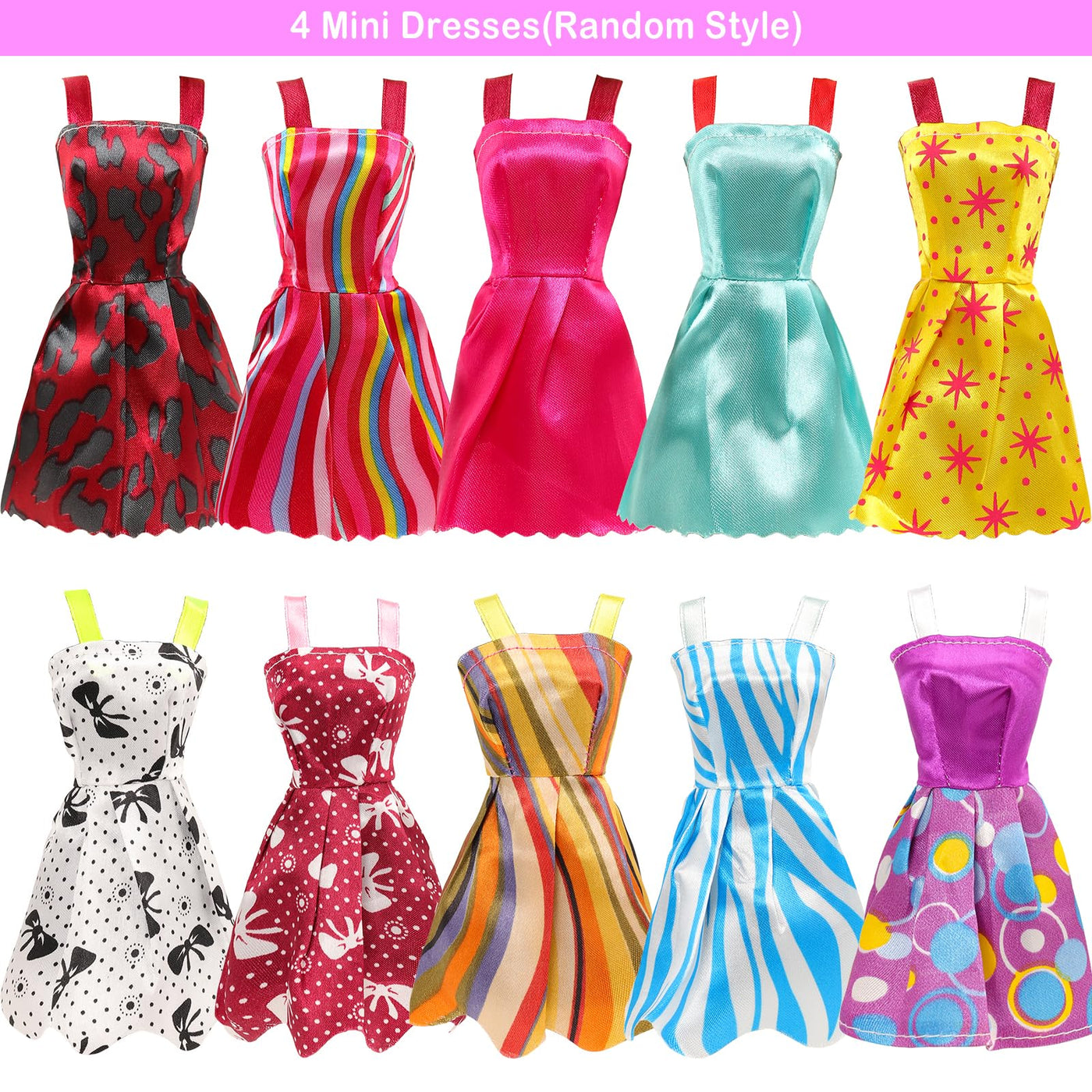 Miunana 15 Kleidung für Puppen = 9 Fashion Kleider 3 Tops 3 Hosen für 11,5 Zoll Mädchen Puppen Geschenk