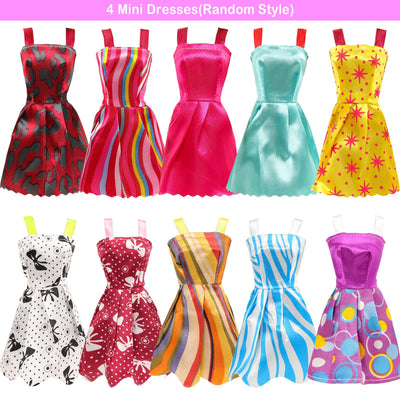 Miunana 15 Kleidung für Puppen = 9 Fashion Kleider 3 Tops 3 Hosen für 11,5 Zoll Mädchen Puppen Geschenk