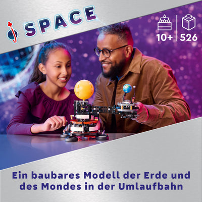 LEGO Technic Sonne Erde Mond Modell Spielset, Geschenk für Kinder ab 10 Jahren, Weltraum Spielzeug zur Darstellung des Sonnensystems, lässt Jungen und Mädchen fantasievoll Spielen 42179