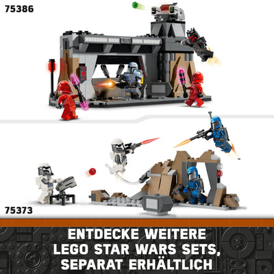 LEGO Star Wars: The Mandalorian Duell zwischen Paz Vizsla and Moff Gideon, Bauspielzeug zum Sammeln für Kinder, Geschenkidee für kreative Jungen und Mädchen ab 7 Jahren, Mandalorianer-Spielzeug 75386