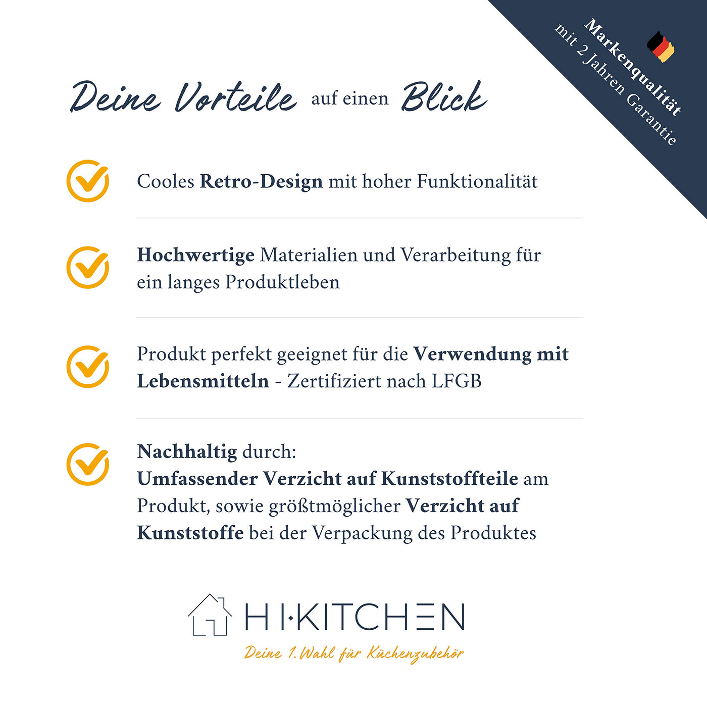 HIKITCHEN® Vorratsbehälter-Set für länger frisches Gemüse (creme weiß) - Stilvolle Kartoffel-, Knoblauch- und Zwiebel-box/topf - Gemüsebehälter