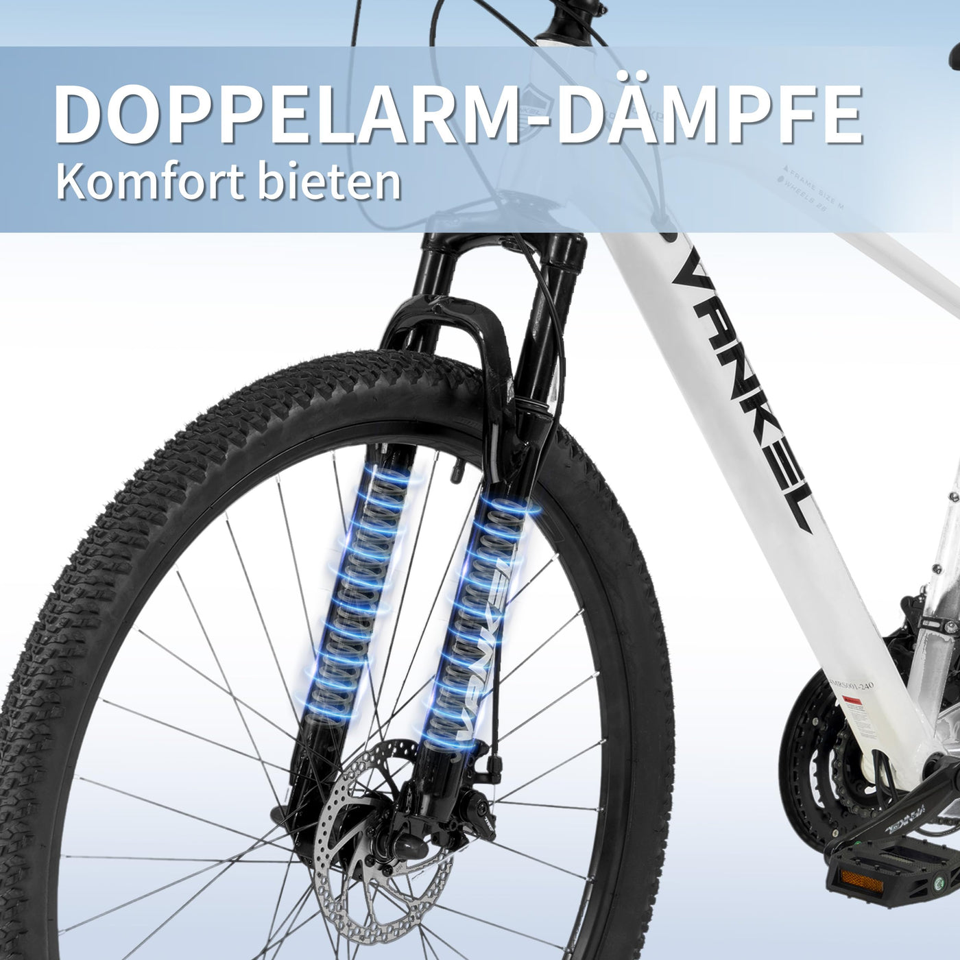 Sinaopus Mountainbike Mountainbike Hardteil MTB 29 Zoll Breitreifen für Damen und Herren Weiß