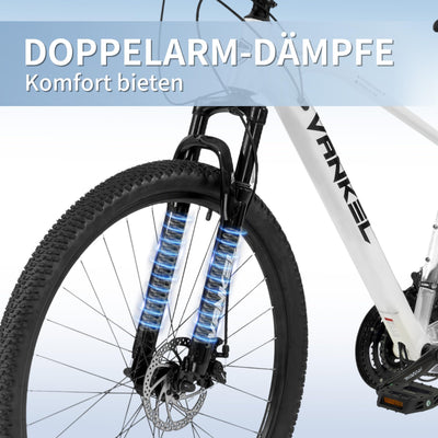 Sinaopus Mountainbike Mountainbike Hardteil MTB 29 Zoll Breitreifen für Damen und Herren Weiß