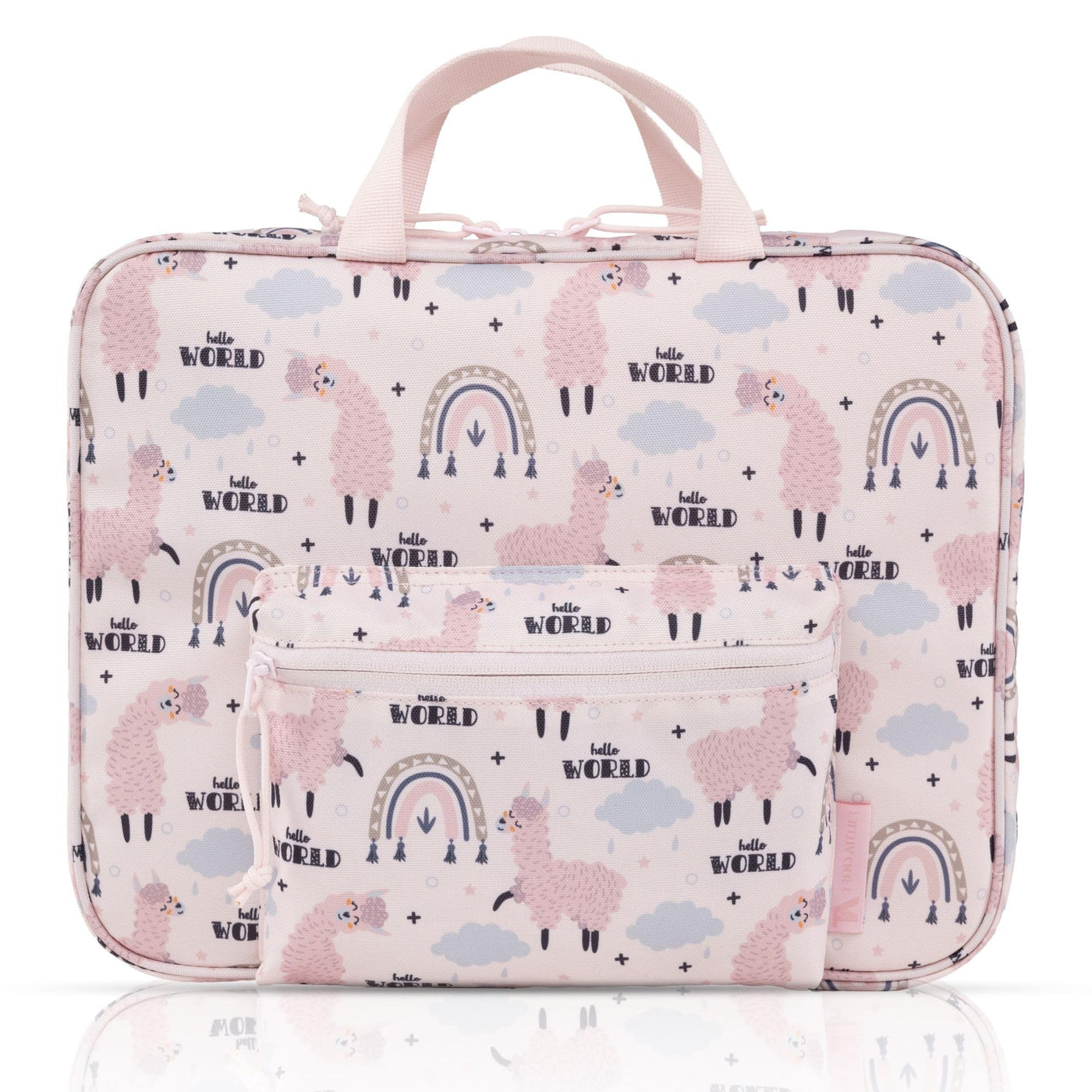 TA Trend Atelier Aufbewahrungs-/Transport-Tasche für tiptoi Bücher, Stift und Zubehör (Rosa-Lama)