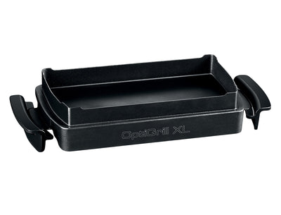 Tefal XA7278 OptiGrill+ XL Backschale, geeignet für alle OptiGrill+ XL Modelle, 2 Liter Fassungsvermögen, antihaftbeschichtete Aludruckguss-Form, Portionen 4 bis 6, Schwarz