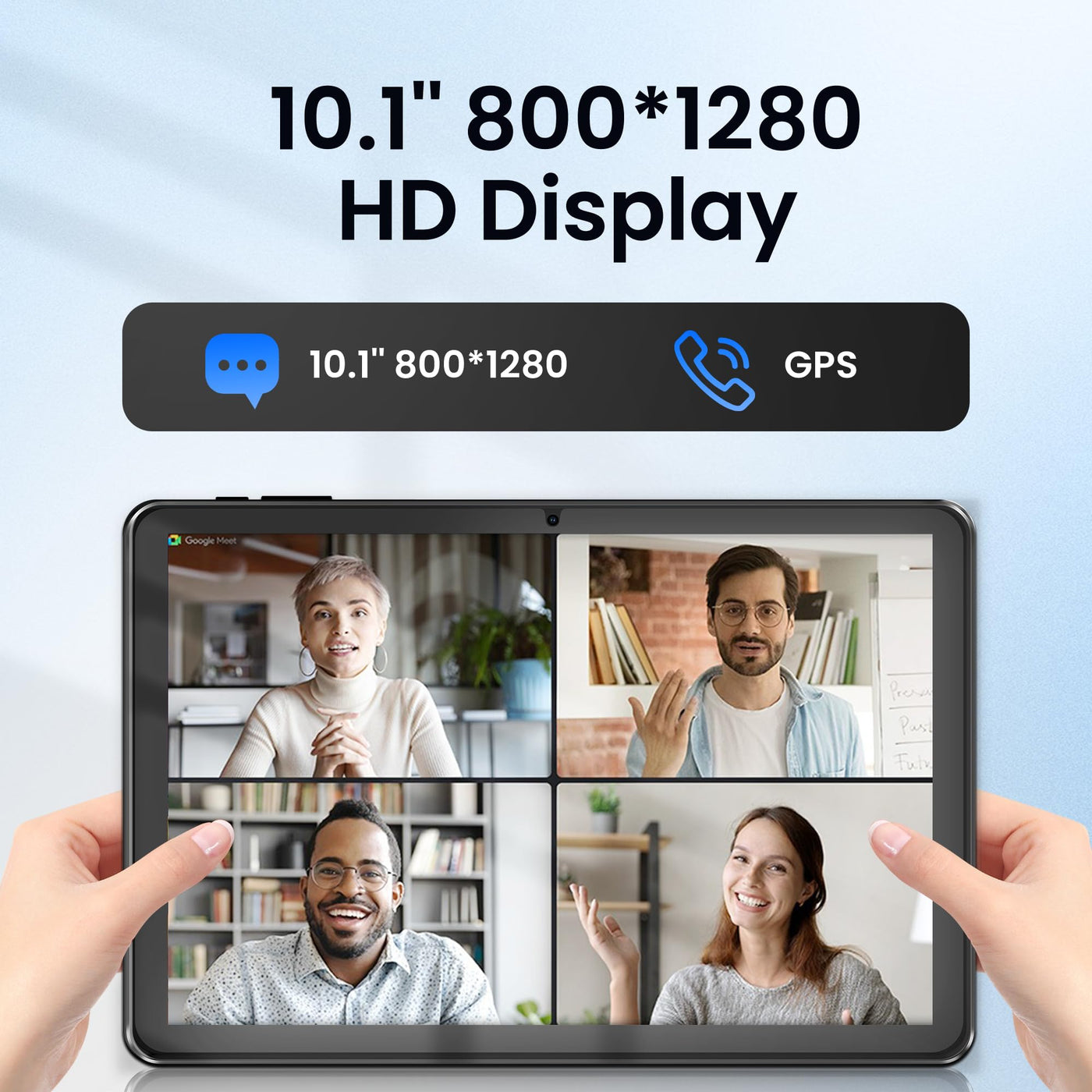 Paaxoo Android Tablet, 10.1 Zoll Android 15 Tablets 18GB(6+12) RAM 128GB ROM 1TB Expand, 1280x800 IPS HD Touchscreen,6000mAh Akku, Bluetooth, Dual Kamera, GMS, WiFi