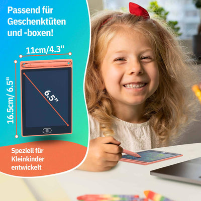 Riff Ruffle Bunte LCD Schreibtafel 6,5 Zoll, [12er Pack], Electight Zeichentafel mit Sperr-& Löschfunktion, Augenschutz-Kritzelblock Geschenke