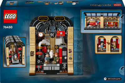 LEGO Harry Potter Buchstütze: Hogwarts Express - Set mit Spielzeug Zug, 2 Minifiguren inkl. Ron Weasley, Hedwig und Krätze - Wizarding World Geschenk für Jungen, Mädchen & Fans ab 10 Jahren - 76450