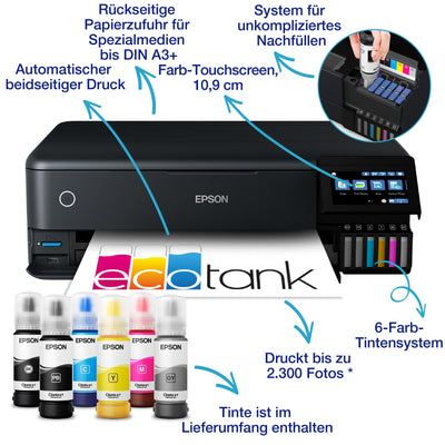 EcoTank ET-8550 DIN-A3+-WLAN-Tintentank-Fotodrucker