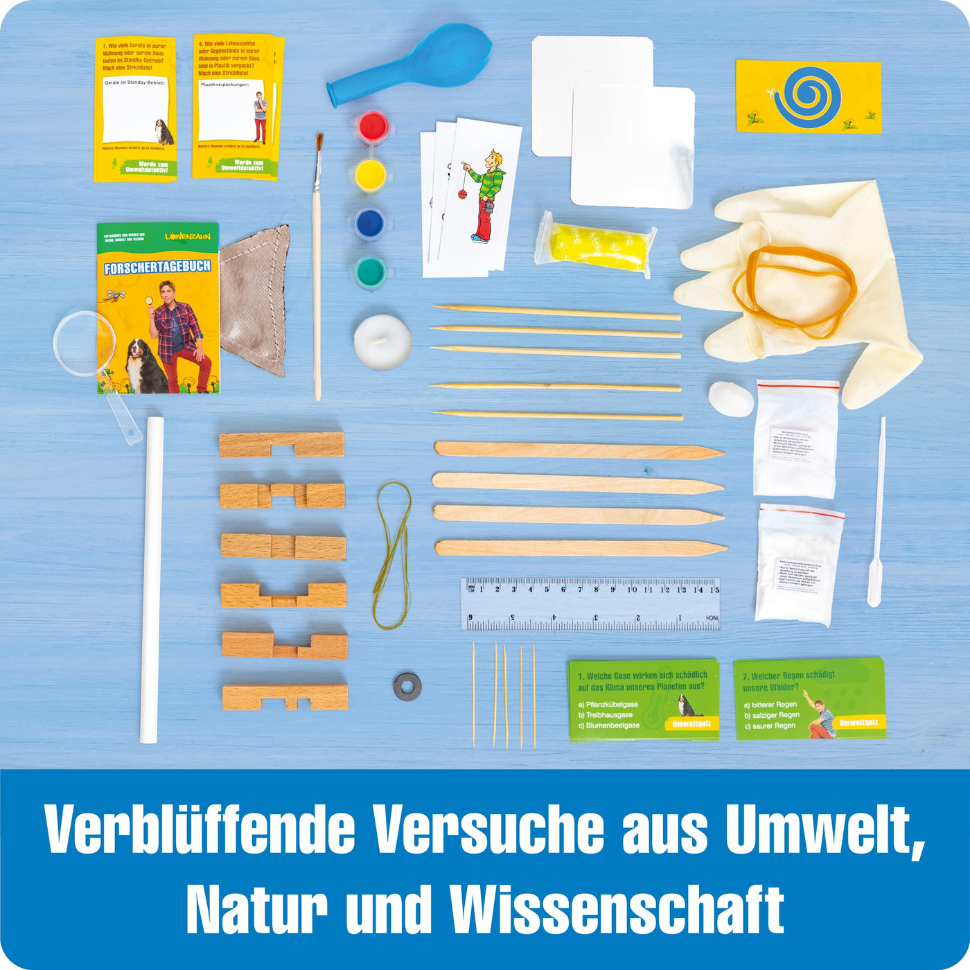 FRANZIS 67165 - Löwenzahn Adventskalender zum Experimentieren und Forschen, 24 spannende Projekte für die Weihnachtszeit, für Kinder ab 8 Jahren: Experimente und Wissen zu Natur, Umwelt und Technik