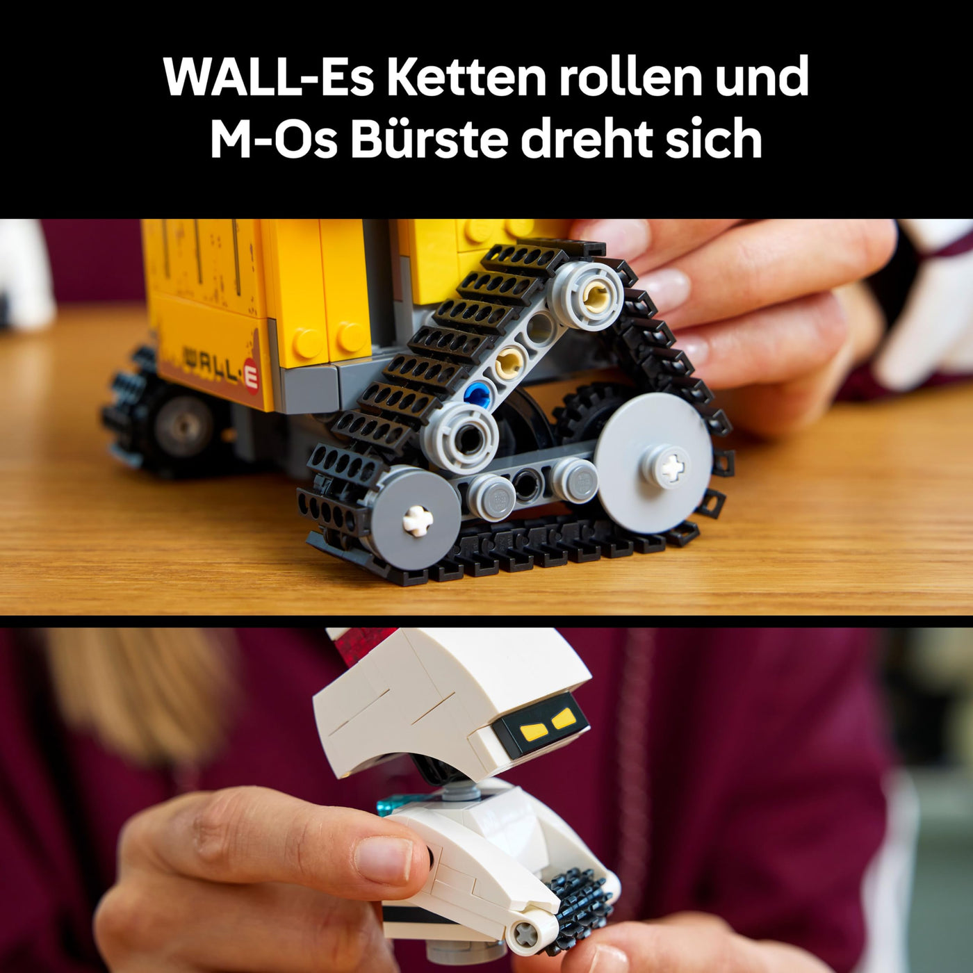 LEGO ǀ Disney and Pixar Wall-E und EVE - Kontruktionsspielzeug für Erwachsene - DIY Set zum Basteln - Baumodell mit M-O & Hal Figuren - Deko zum Bauen - Kreatives Geschenk für Männer und Frauen 43279