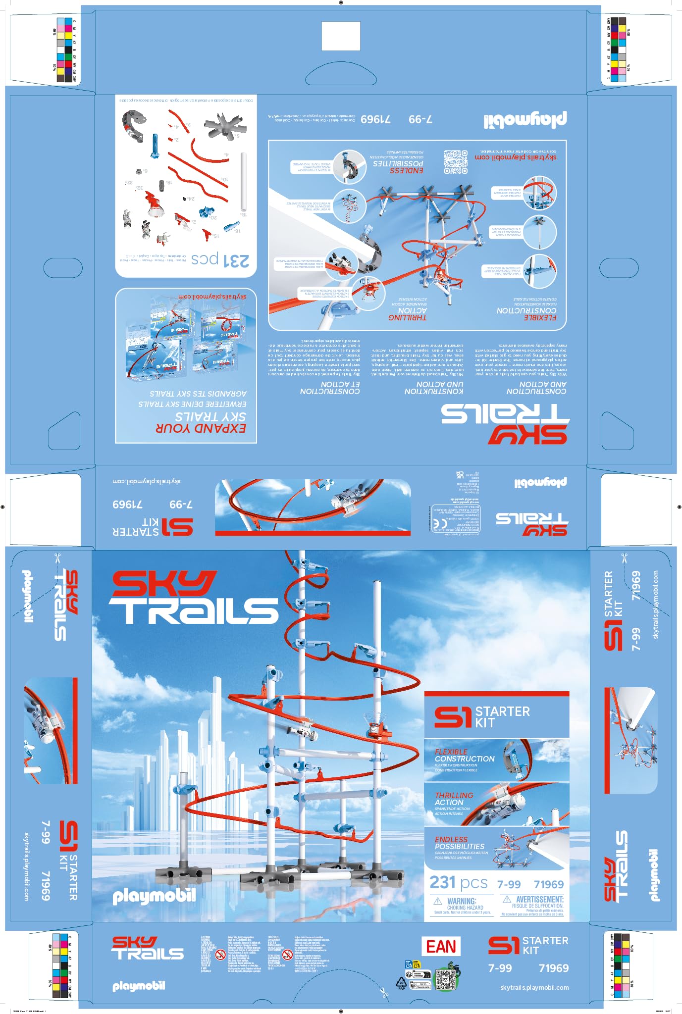 Sky Trails | Starter Kit | Konstruktionsspielzeug für actionreiche Abenteuer Kinder ab 7 Jahren | 71969
