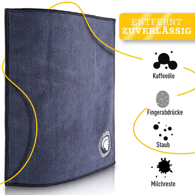 Barista Legends® Barista Tuch Set 4 Stück - 30x30cm Barista Lappen zum reinigen Ihres Kaffee Equipments (Barista Lappen)