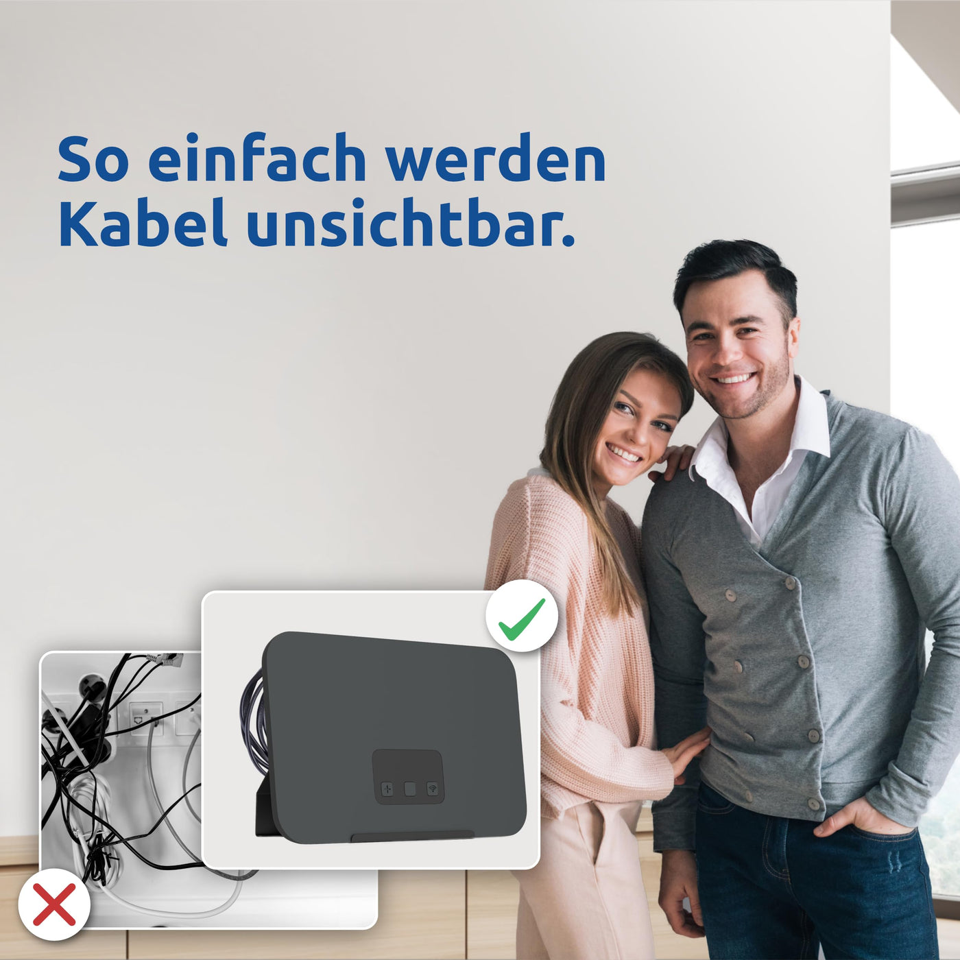 interpick Telekom Router Speedport Smart 4 Wandhalterung inkl. Kabelmanagement