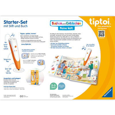 Ravensburger tiptoi Starter-Set 00112: Stift und Bilderbuch Suchen und Entdecken Meine Welt - Lernspiele für Kinder ab 2 Jahren - Spielzeug ab 2 Jahre