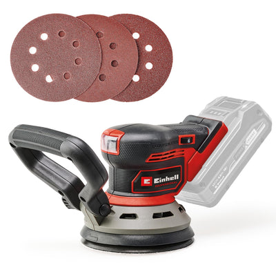 Einhell Professional Akku-Exzenterschleifer TP-RS 18/32 Li BL-Solo Power X-Change (18 V, Brushless, 3,2 mm Schwingkreis, 125 mm Schleifteller, inkl. Schleifpapier, ohne Akku)