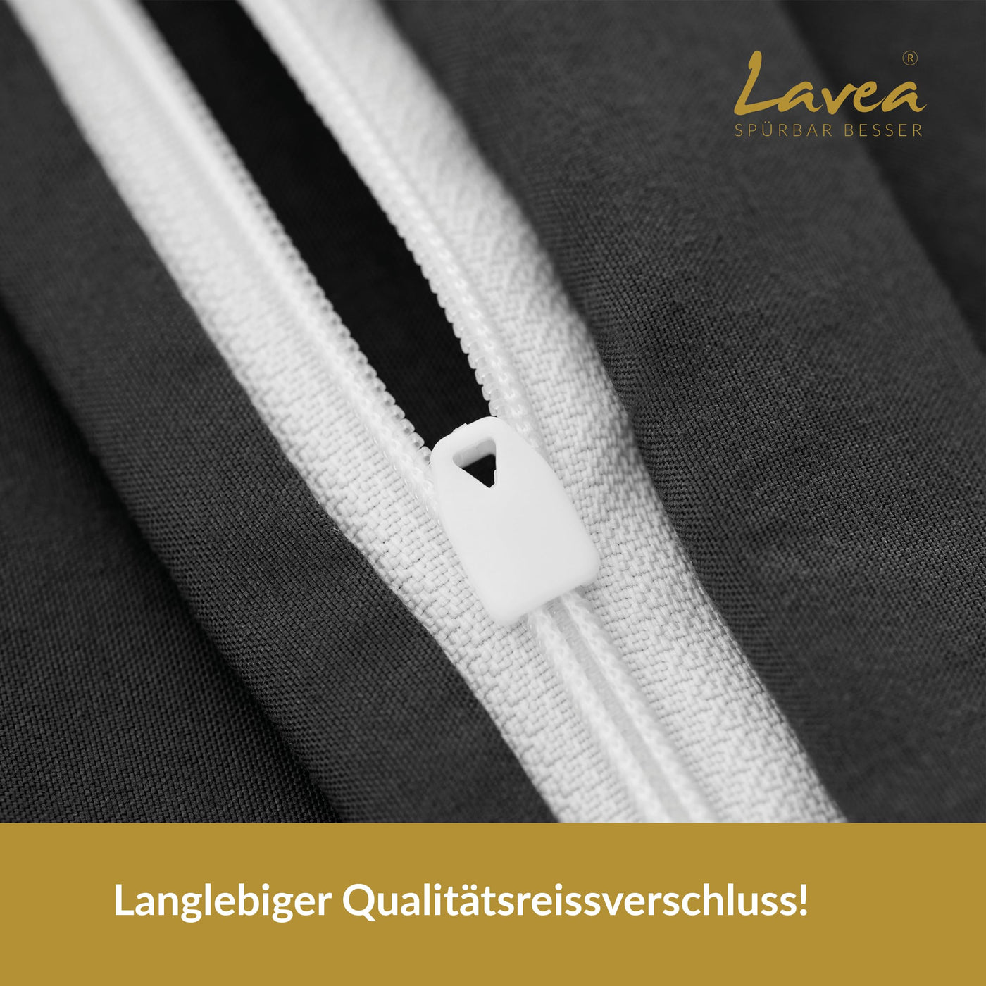 Lavea Bettwäsche Set 4teilig - 135x200 (2X) + 80x80 (2X) Anthrazit aus Mikrofaser - Ultraweich, Atmungsaktiv & Hypoallergen, ÖKO-TEX Bettwäsche Set mit Qualitätsreißverschluss