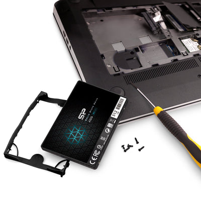 Silicon Power SSD 512GB 3D NAND A55 SLC Cache Performance Boost 2,5 Zoll SATA III 7mm (0,28") Interne SSD, Festkörper-Laufwerk