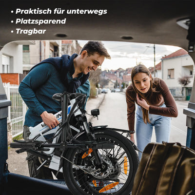 VARUN E Bike, 20 Zoll Ebike klapprad mit 48V Lithium-Akku, 250W Motor, E-Bike Damen Herren mit 5 Modi, 7-Gang Getriebe, Pedelec Elektrofahrrad City Ebike mit LCD-Display, EU-Konformes