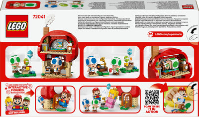 LEGO Super Mario Party bei Toads Haus - Interaktives Set mit 2 Figuren, Küche, Schlafzimmer & Picknicktisch - Kinder Spielset zum Bauen - Gamer Geschenk für Jungen & Mädchen ab 7 Jahren - 72041