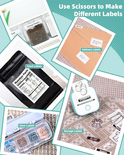 Memoking Mini-Drucker – T02 Mini-Thermodrucker, tragbarer Mini-Etikettendrucker ohne Tinte, Bluetooth, Drucker für Lernnotizen, anatomische Diagramme, Fotos