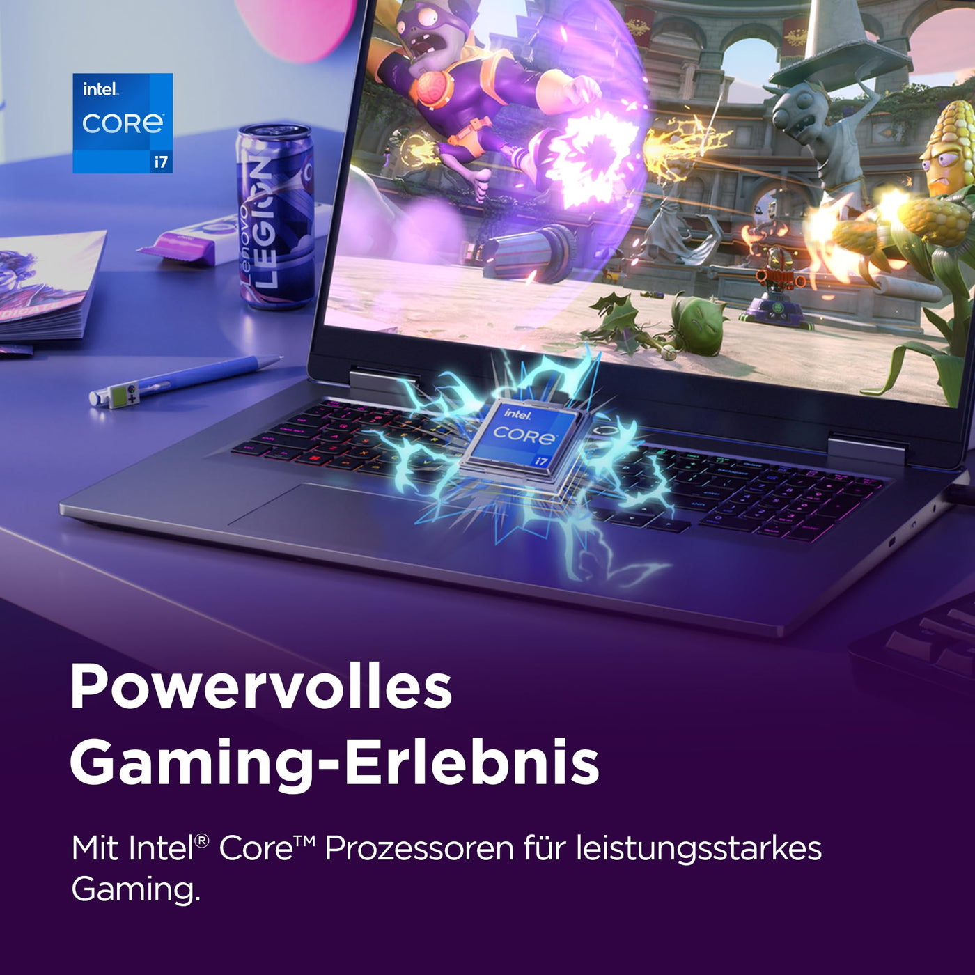 Lenovo LOQ Gaming AI Laptop | 17.3" Full HD 165Hz Display | NVIDIA GeForce RTX 5070 | Intel Core i7-14700HX | 16GB RAM | 1TB SSD | Win11 | QWERTZ | 24-Zonen-RGB-Tastatur | Grau | 3 Monate GamePass