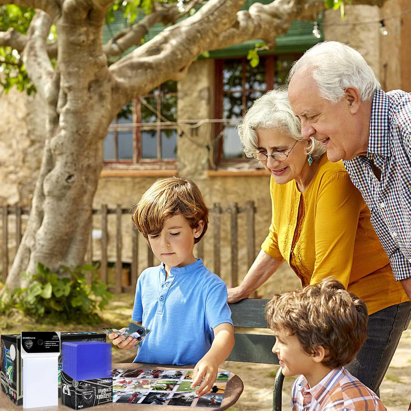 Mlikero 200 Stück Karten Hüllen, 3"X4" Hartkartenhüllen, Sammelkartenhüllen passend für MTG, Sammelkarten, Sportkarten (100 Hartkartenhüllen + 100 Transparente Kartenhüllen)