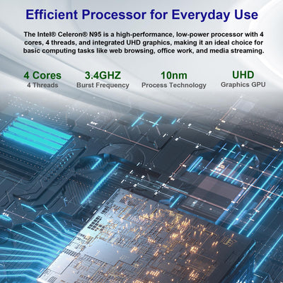 jumper Laptop, 16'' IPS FHD Touchscreen Laptop, 16GB DDR5 640GB Storage, Quad-Core N95(bis zu 3,4 GHz), 1 Jahr Office 365, QWERTZ Tastatur mit Hintergrundbeleuchtung, Fingerabdruckleser, WiFi 6, BT5.2