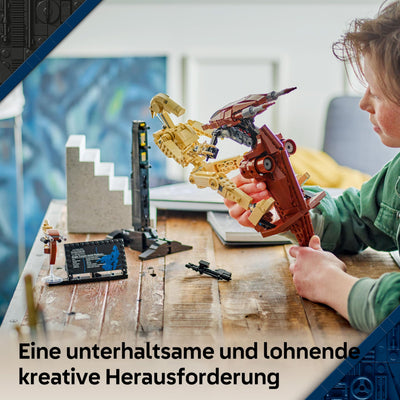 LEGO Star Wars 75428 Kampfdroide mit STAP Bauspielzeug - Spiel- und Ausstellungsfigur mit Speeder - Sammlergeschenk für Jungen ab 12 Jahren, Teenager und Fans von Die dunkle Bedrohung