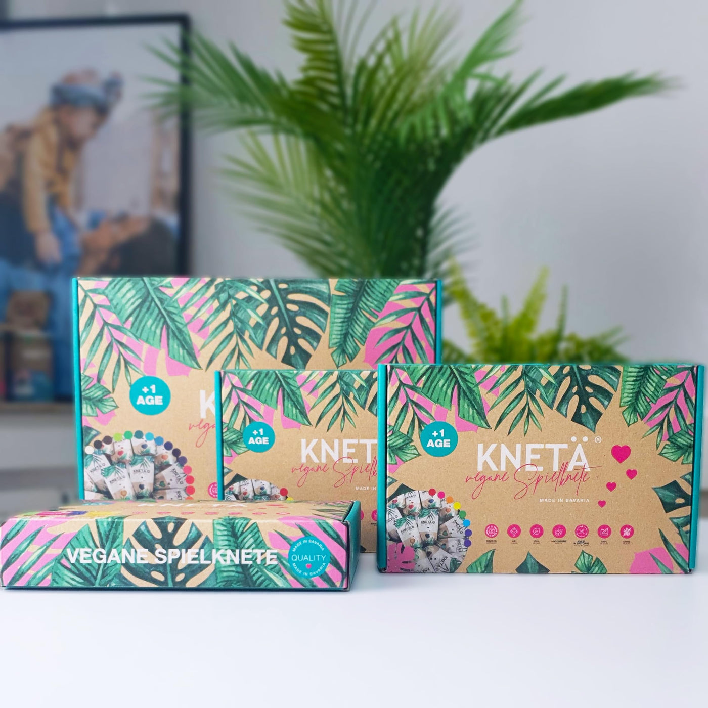 KNETÄ Vegane Spielknete (8X 50g Bag Sets) I Knete für Kinder ab 1 Jahr I Ungiftig I Knete Kleinkinder I Knet Set …