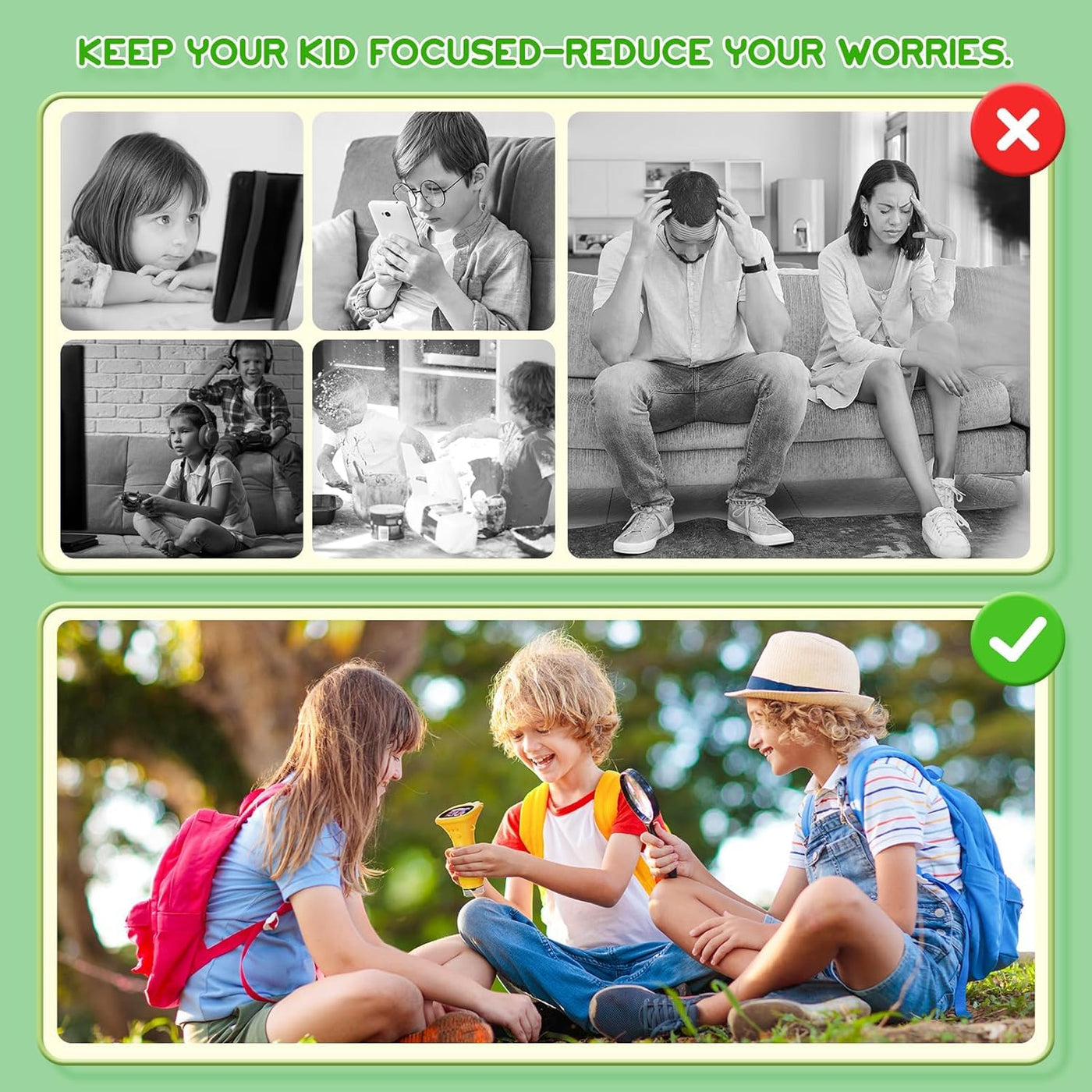 Handy-Mikroskop für Kinder, Ashfly 200X tragbares Taschenmikroskop, 2,0" IPS-Bildschirm USB Microscope LED Lights -Anschluss an PC, Mini-Mikroskop draussen ab 3 Jahren-Orange(Bildungsgeschenk)