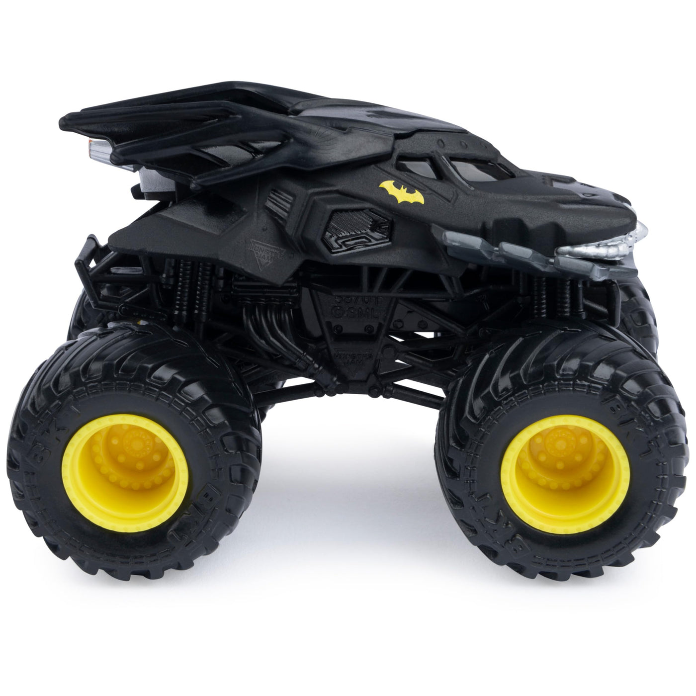 Monster Jam - Original Zweier-Pack mit dem Batmobil vs. Megalodon - authentischen Monster Trucks im Maßstab 1:64