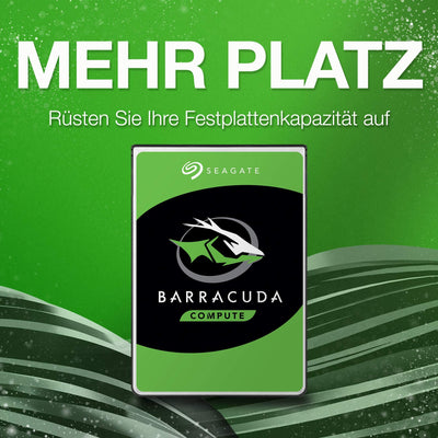 Seagate Barracuda 4TB interne Festplatte HDD, 3.5 Zoll, 5400 U/Min, 256 MB Cache, SATA 6GB/s, silber, FFP, Modellnr.: ST4000DMZ04