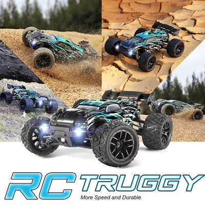 HAIBOXING Ferngesteuertes Auto, 2,4 GHz 1:18 Proportional 4WD 36+ km/h Hobby Offroad Monster RC Truck, wasserdichte RC Truggy RTR Geländegängig Spielzeug