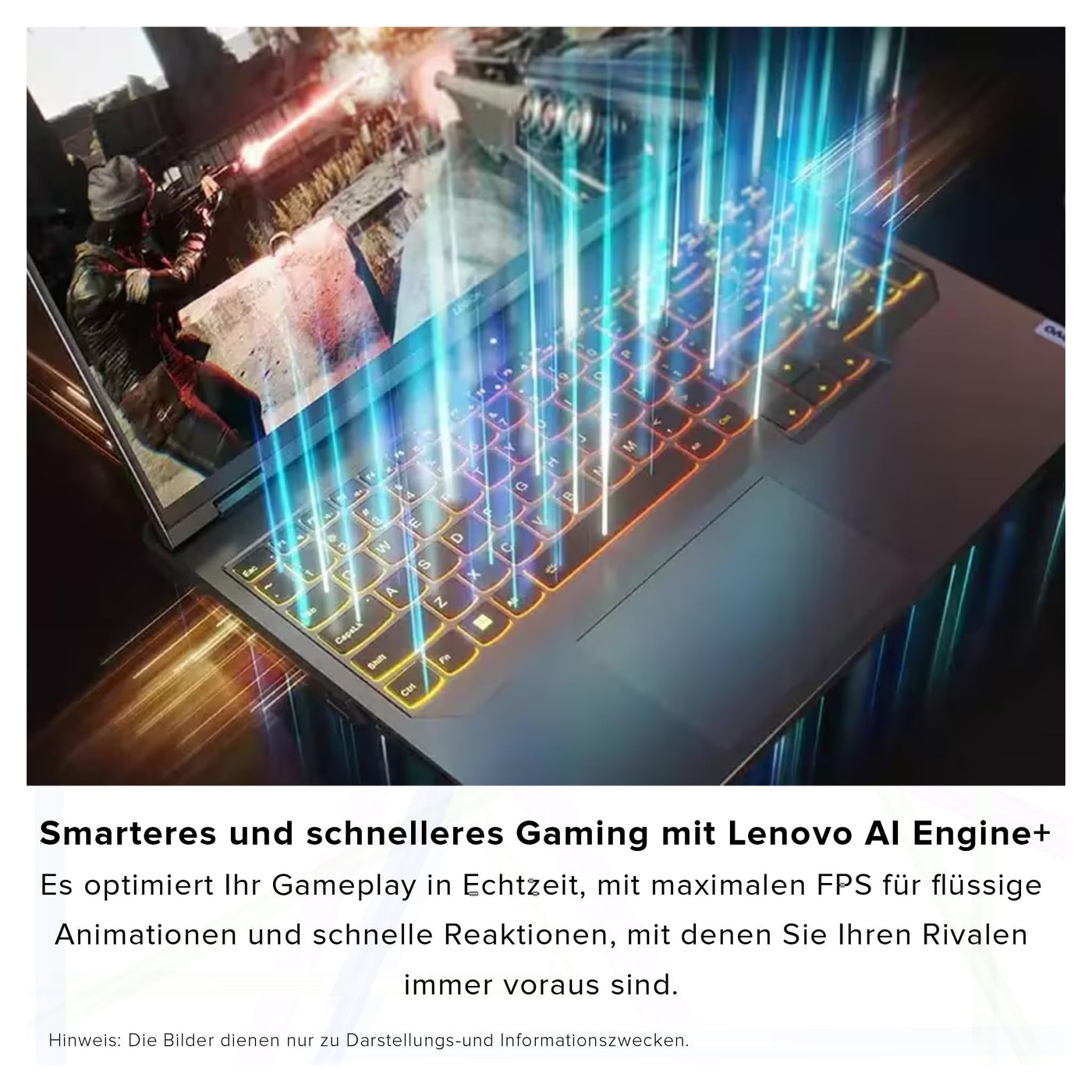 Lenovo Legion Pro 5i Gaming Laptop, Intel Core i5-14500HX, 64 GB DDR5 RAM, 2 TB PCIe SSD, 16" WQXGA, NVIDIA GeForce RTX 4050, Backlit QWERTZ Tastatur, Windows 11 Home, Grey