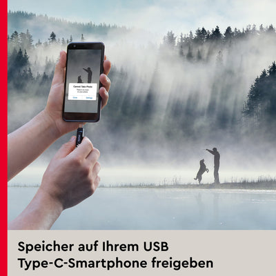 SanDisk Ultra Dual Drive Go USB Type-C 512 GB (Android Smartphone Speicher, USB Type-C-Anschluss, 400 MB/s Lesegeschwindigkeit, Nutzung als Schlüsselanhänger möglich)