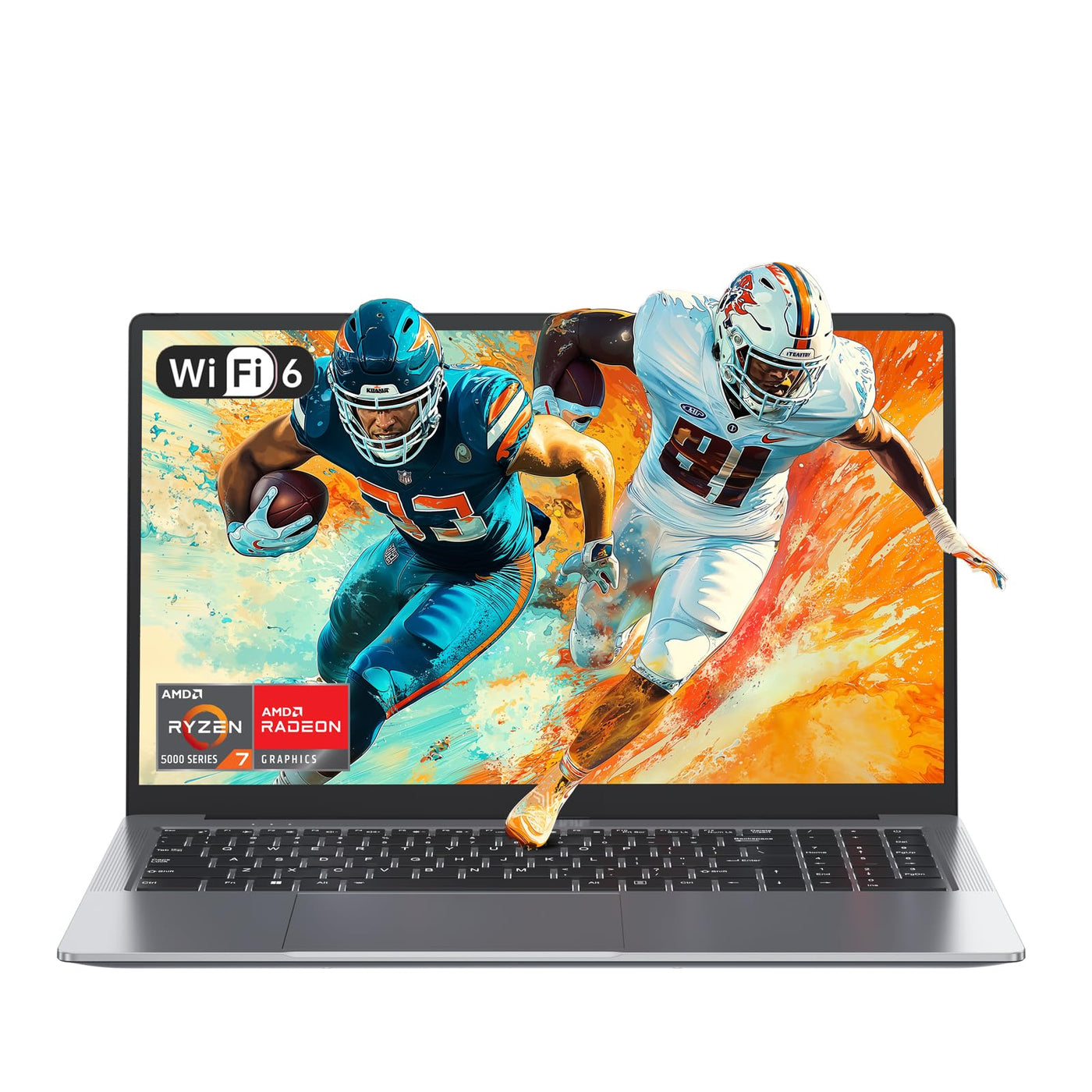 ACEMAGIC Laptop Ryzen 7 5700U (bis zu 4,3 GHz) Metallgehäuse 16 GB RAM DDR4 512 GB SSD Unterstützung Erweiterungen 4TB, Tastatur mit Hintergrundbeleuchtung, 1200 FHD, 3 x USB 3.2, WiFi 6, BT5.2