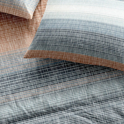 Traumschlaf Moderne Biber Bettwäsche Elverum blau kuschelig weich aus 100% Baumwolle mit Reißverschluss - Made in Germany 135x200 cm + 80x80 cm