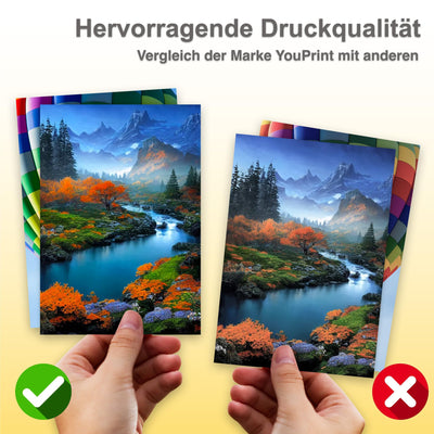 youprint Bundle TR7650 Multifunktionsgerät (Drucker, Scanner, Kopierer) mit 5 XXL Druckerpatronen