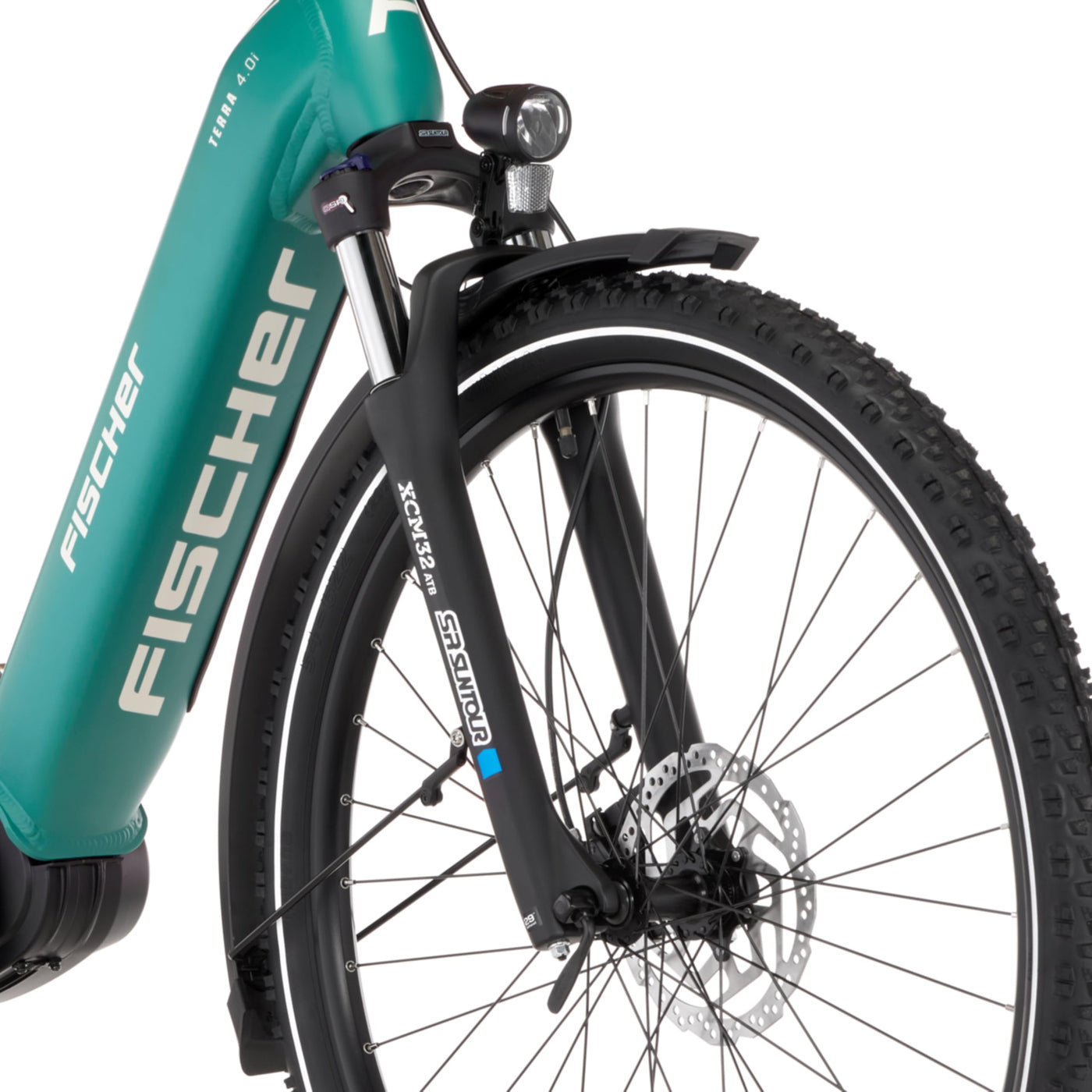 FISCHER E-Bike ATB Terra 4.0i Elektrofahrrad für Damen und Herren, RH 43, Mittelmotor 80, 36 V Akku, Adventure Green matt