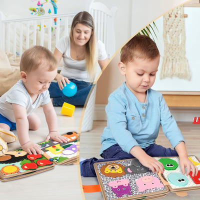 Quiet Book 2 Jahre,Stille Buch aus Weichem Filz für frühe Bildung,Feinmotorik,Busy Board Montessori Spielzeug Ab 2 3 4 5 6 Jahre Junge Mädchen Geschenk Activity Board Baby Sensorik Spielzeug