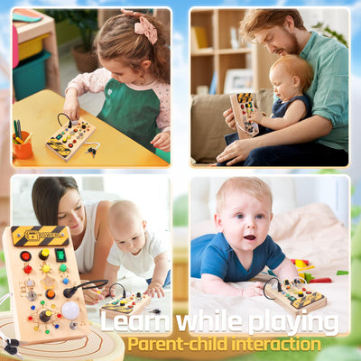 Montessori Spielzeug ab 1 Jahr Busy Board, Sensorik Spielzeug Geschenk 1 Jahr Junge Mädchen, Kinderspielzeug ab 1 Jahr, Motorik spielzeug, Geschenke für Mädchen Junge, Adventskalender Füllung Kinder