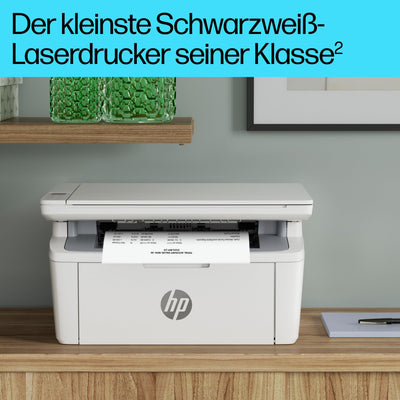 HP LaserJet MFP M140w Multifunktions-Laserdrucker, Monolaser, Drucker, Scanner, Kopierer, Duplex-Druck, DIN A4, WLAN, Airprint, Schwarz-weiß-Drucker