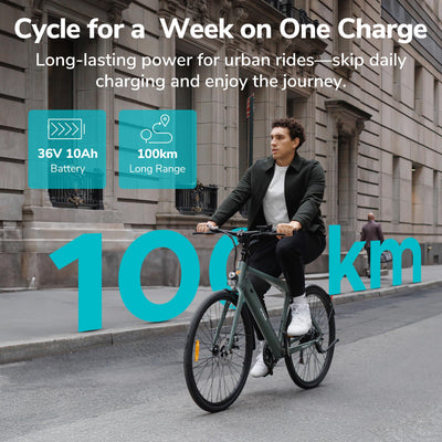 ENGWE E Bike Herren Elektrofahrräder-Ebike mit 36V 10Ah Akku, E Bike mit Drehmomentunterstützung, 7-Gang Getriebe mit APP & Bluetooth, Innenläufermotor bis 100km