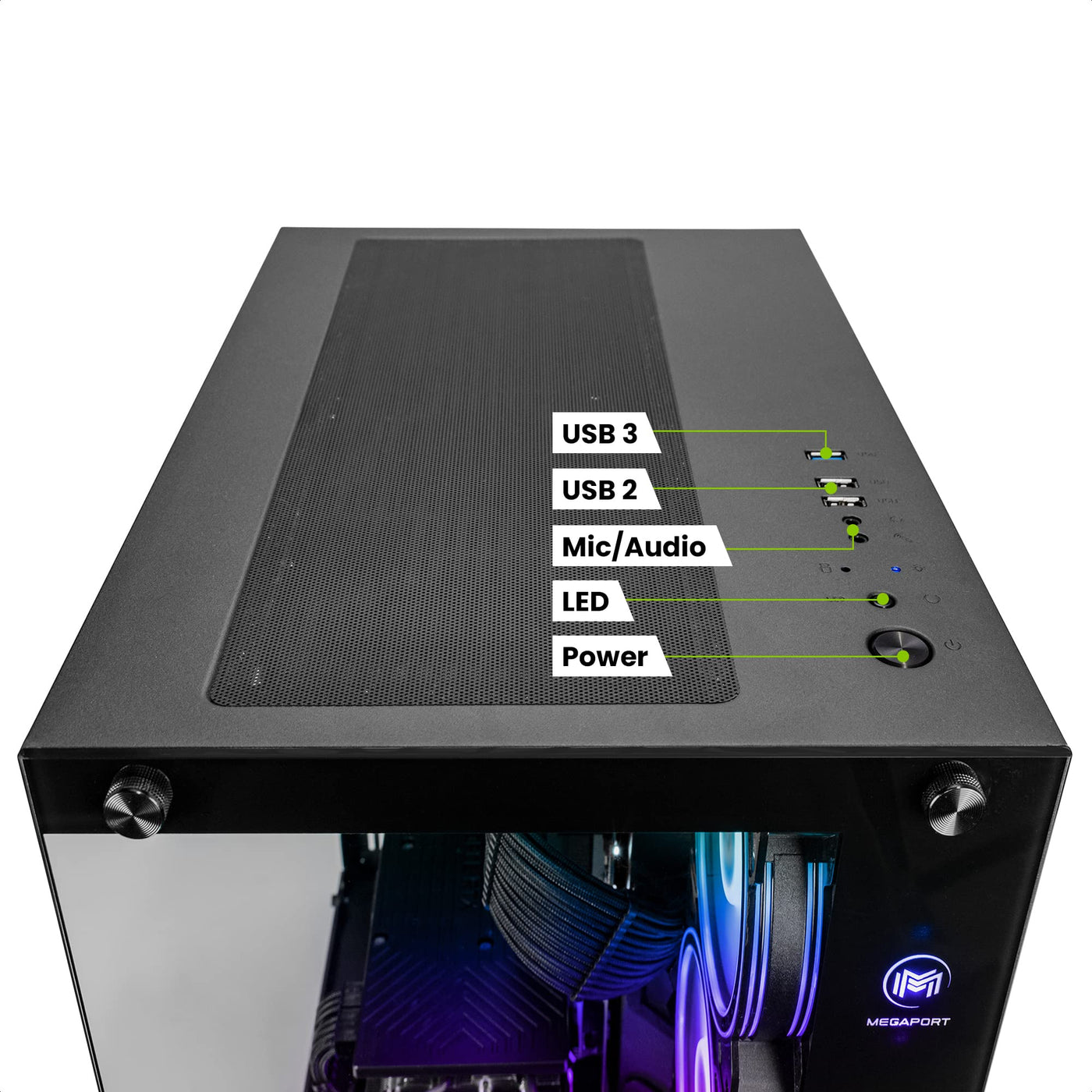 Megaport Gaming PC Intel Core i9-12900KF • Windows 11 • GeForce RTX4060Ti 16GB • 32GB RGB DDR4 • 1000GB M.2 SSD • Wasserkühlung • WLAN • Gamer pc Computer Gaming rechner