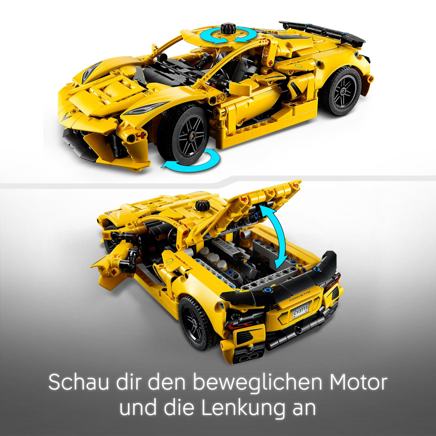 LEGO Technic Chevrolet Corvette Stingray - Bauspielzeug zum Sammeln - Spielzeug Sportwagen - Modell Auto - Geschenk für Jungen und Mädchen ab 9 Jahren, die Spielzeugautos lieben 42205