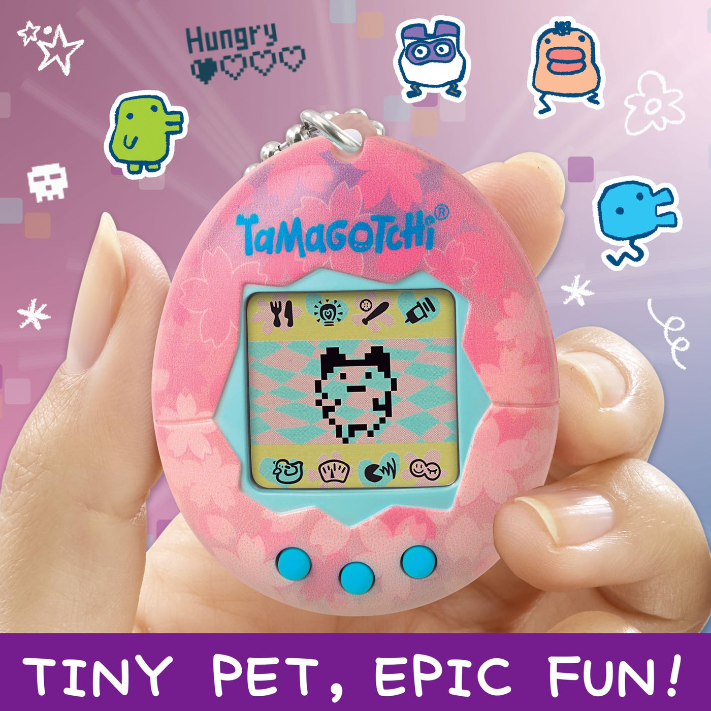 BANDAI - Tamagotchi - Original Tamagotchi - Sakura - virtuelles elektronisches Haustier - 42886