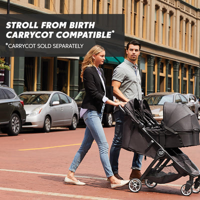 Baby Jogger City Tour 2 Reise-Kinderwagen | ultraleichter, faltbarer & kompakter Kinderwagen | Pitch Black