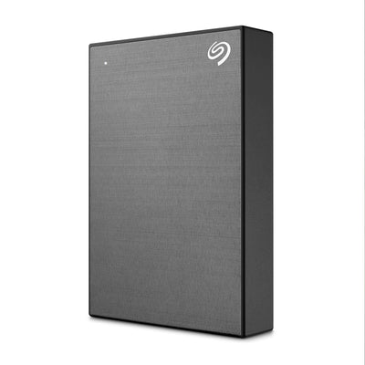 Seagate One Touch 5TB tragbare externe Festplatte, Hardwareverschlüsselung mit Kennwortzugriff, PC, Notebook & Mac, USB 3.0, Space Gray, inkl. 2 Jahre Rescue Service, Modellnr.: STKZ5000404