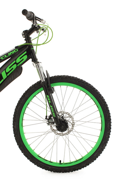 KS Cycling Jugendfahrrad Mountainbike Fully 24'' Bliss schwarz-grün RH 38 cm